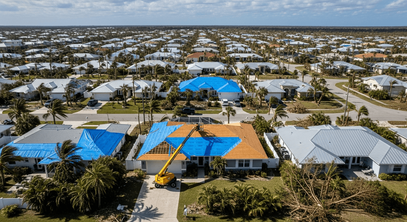 Hurricane-Damaged Houses